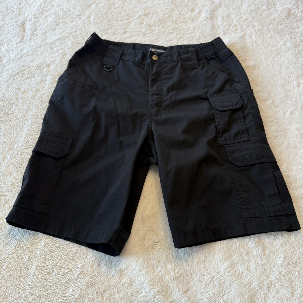 5.11 Tactical Series Cargo Shorts Black Men's 32 Hiking Camping Workwear